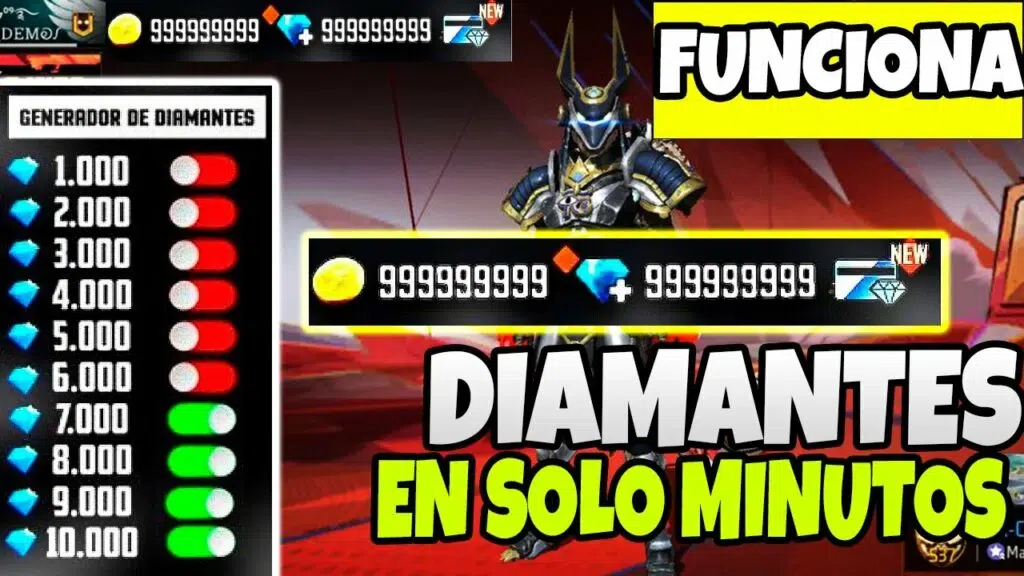 El Mejor Generador de diamantes para free fire 100% Real